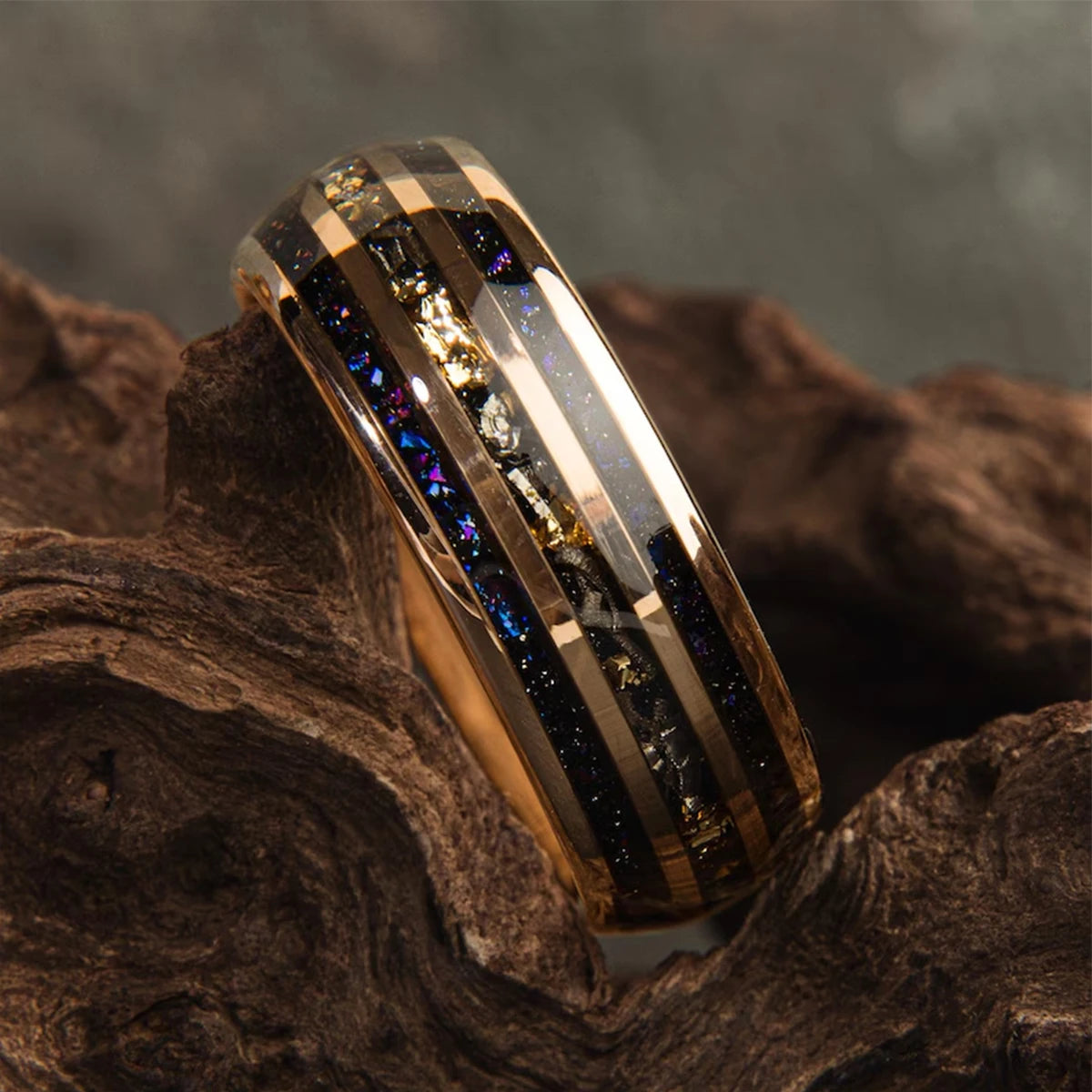 Midnight Gold Ring