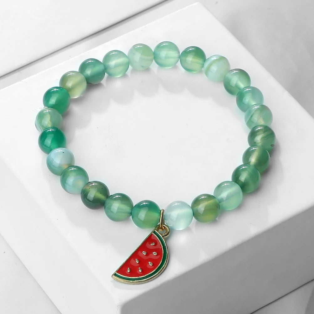 Watermelon Pendant Bracelet