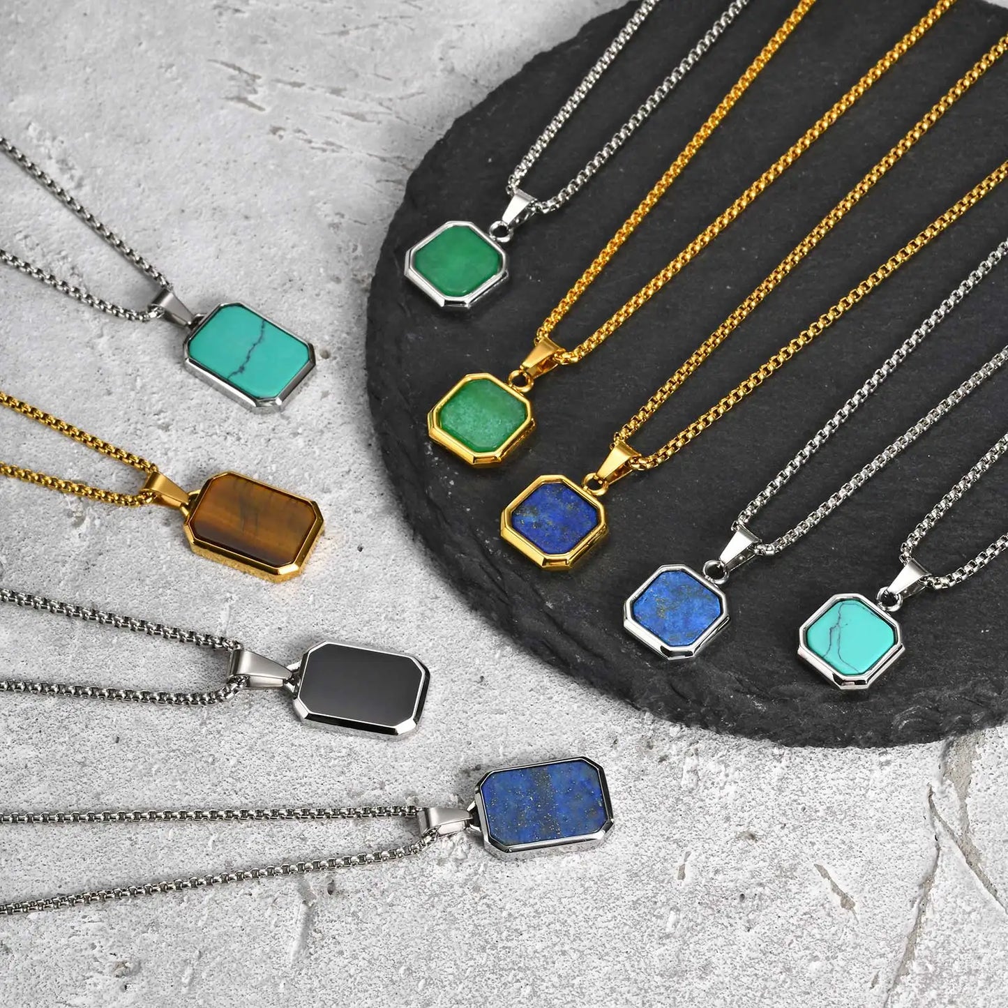 Stone Pendant Necklaces