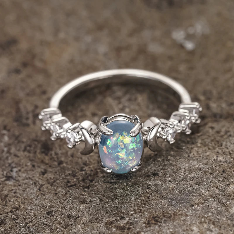 Lunar Opal Ring