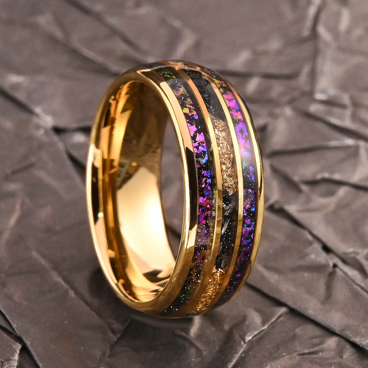 Midnight Gold Ring