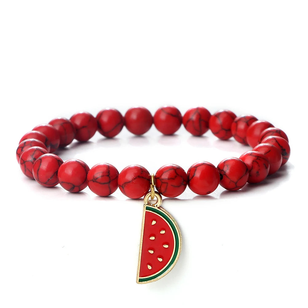 Watermelon Pendant Bracelet