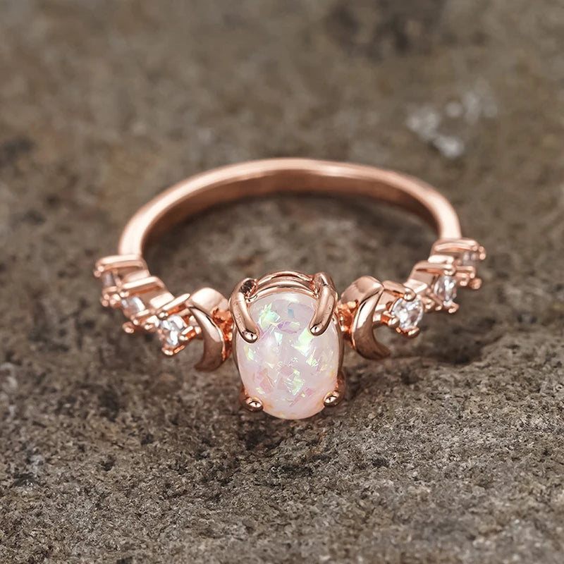 Lunar Opal Ring