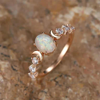 Lunar Opal Ring