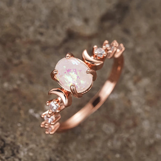 Lunar Opal Ring