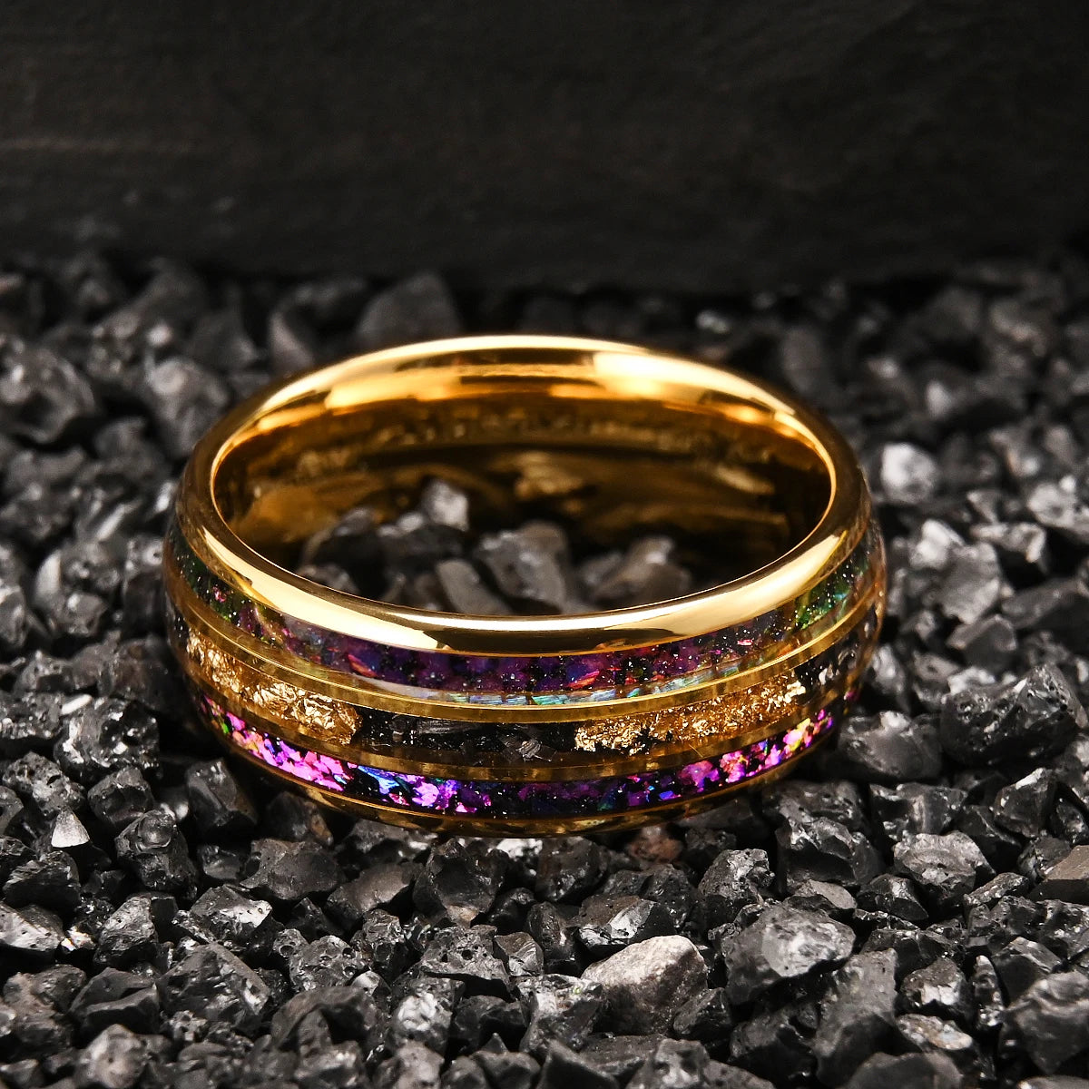Midnight Gold Ring