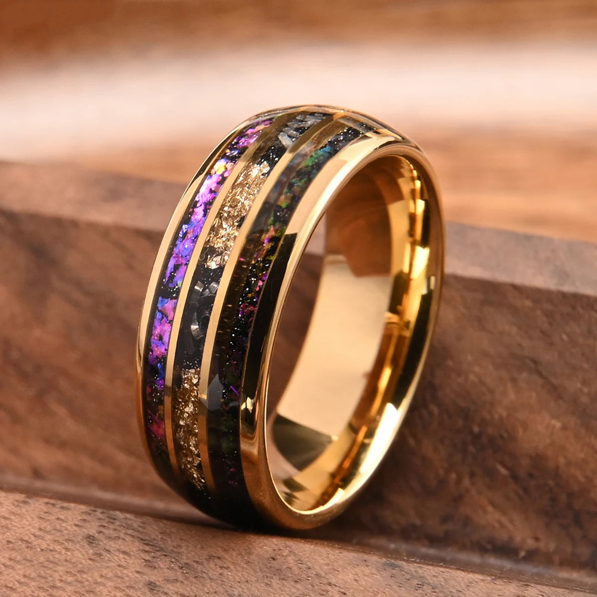 Midnight Gold Ring