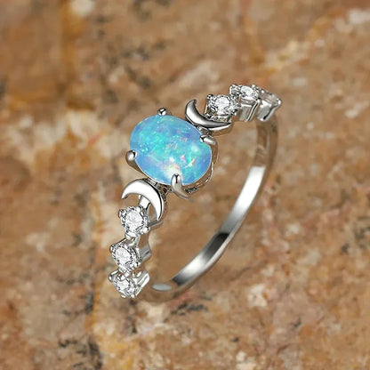 Lunar Opal Ring