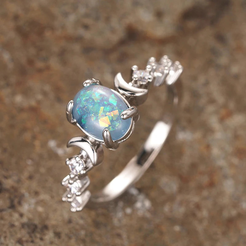 Lunar Opal Ring