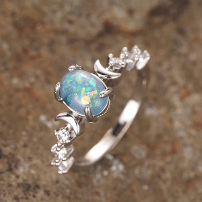 Lunar Opal Ring