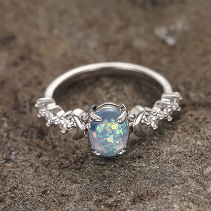 Lunar Opal Ring