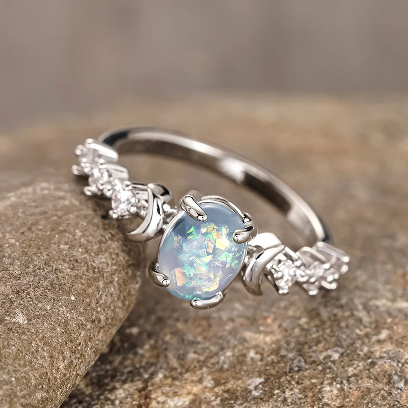 Lunar Opal Ring