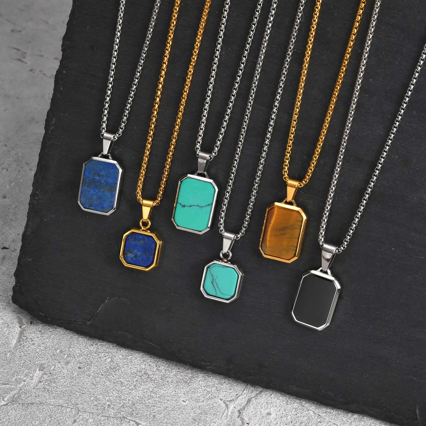 Stone Pendant Necklaces