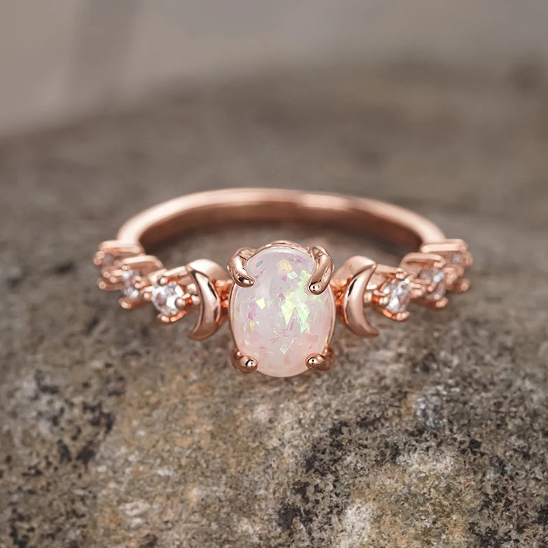 Lunar Opal Ring