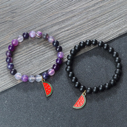 Watermelon Pendant Bracelet