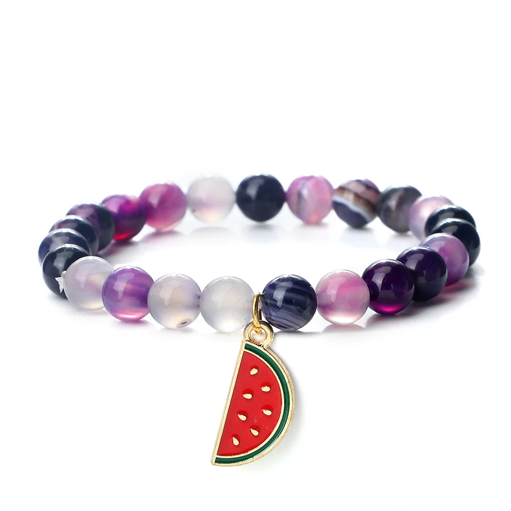 Watermelon Pendant Bracelet